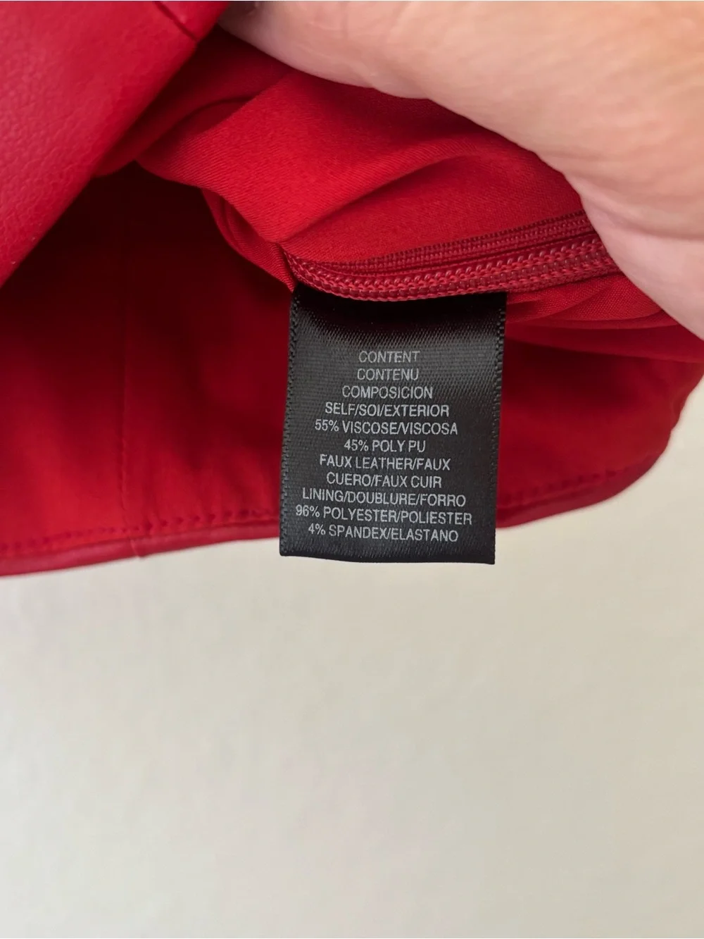 WAYF x Jourdan Sloane Giselle faux leather red crop top NWT size Small